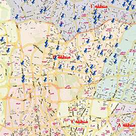 نقشه منطقه 3 تهران